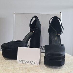 Dream Pairs Women's Elegant Black Platform Shoes